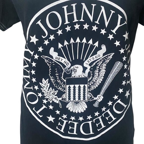 Ramones Band Names Hey Ho T-Shirt in Black Size Small - Picture 2 of 5